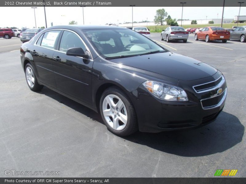 Black Granite Metallic / Titanium 2012 Chevrolet Malibu LS