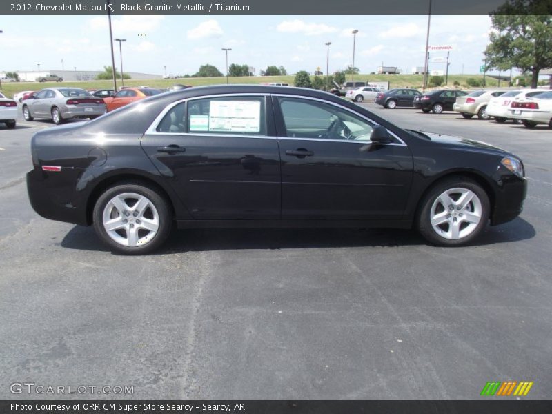 Black Granite Metallic / Titanium 2012 Chevrolet Malibu LS