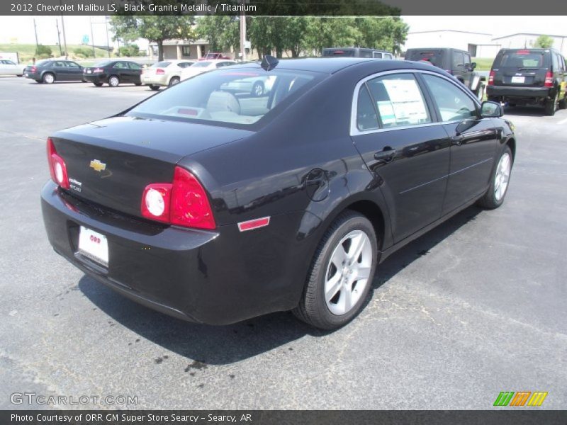 Black Granite Metallic / Titanium 2012 Chevrolet Malibu LS