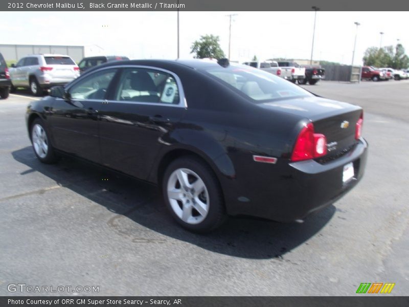 Black Granite Metallic / Titanium 2012 Chevrolet Malibu LS