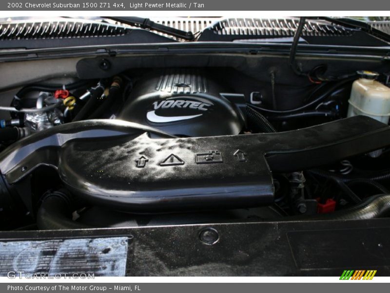 Light Pewter Metallic / Tan 2002 Chevrolet Suburban 1500 Z71 4x4