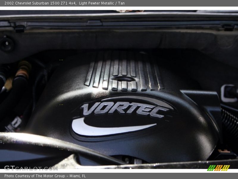 Light Pewter Metallic / Tan 2002 Chevrolet Suburban 1500 Z71 4x4