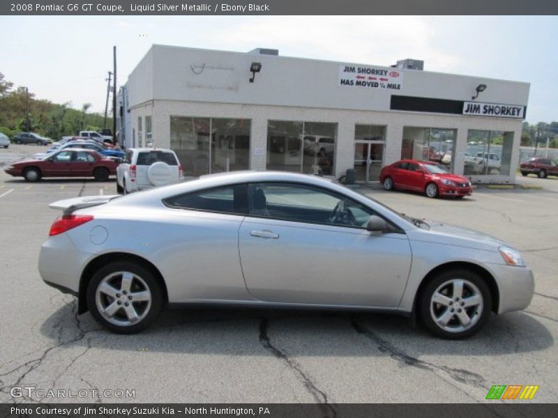 Liquid Silver Metallic / Ebony Black 2008 Pontiac G6 GT Coupe