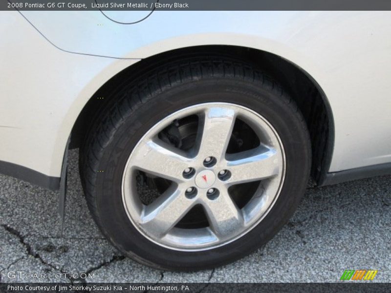 Liquid Silver Metallic / Ebony Black 2008 Pontiac G6 GT Coupe