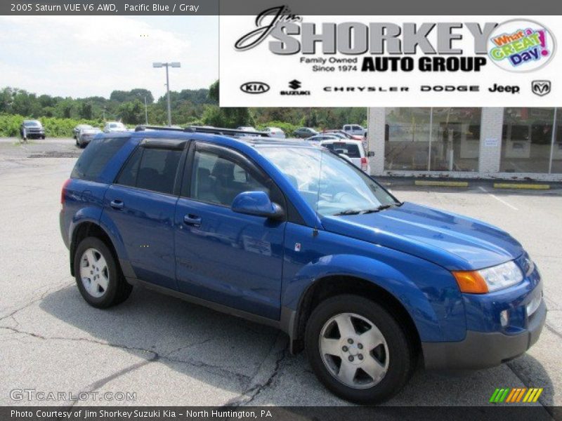 Pacific Blue / Gray 2005 Saturn VUE V6 AWD