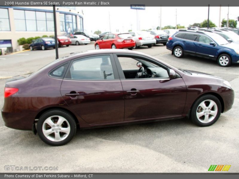 Purple Rain Metallic / Black 2008 Hyundai Elantra SE Sedan