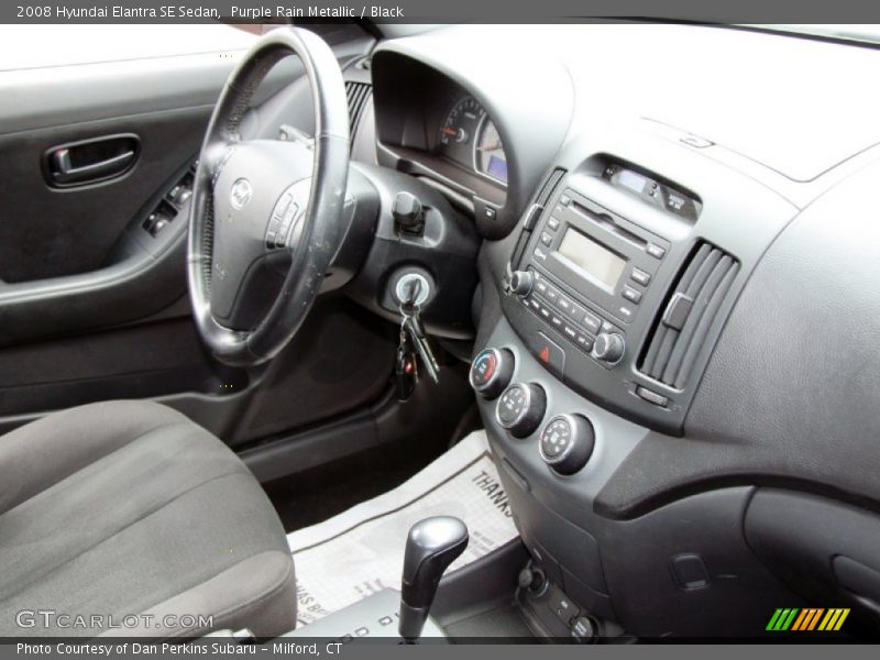 Purple Rain Metallic / Black 2008 Hyundai Elantra SE Sedan