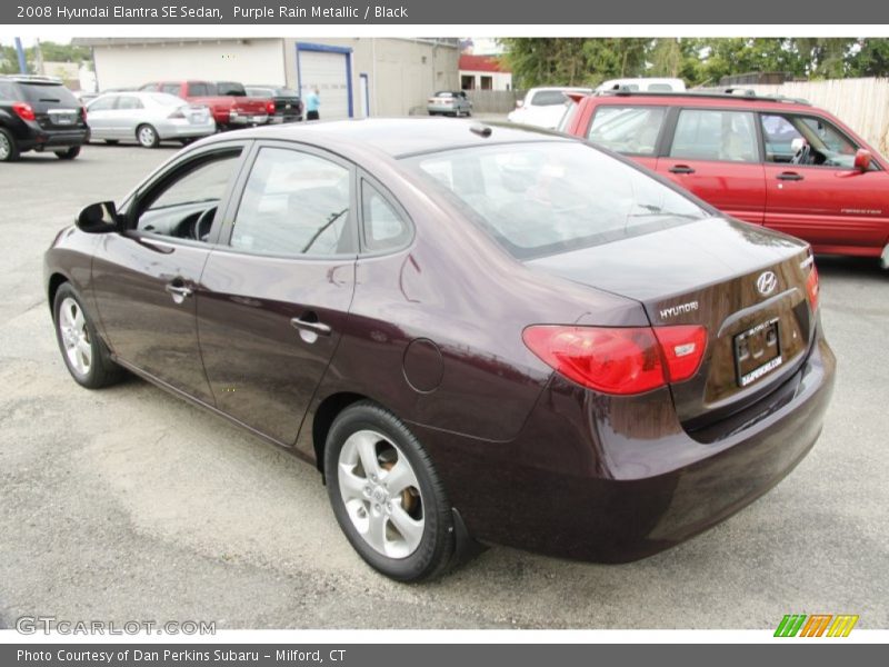 Purple Rain Metallic / Black 2008 Hyundai Elantra SE Sedan