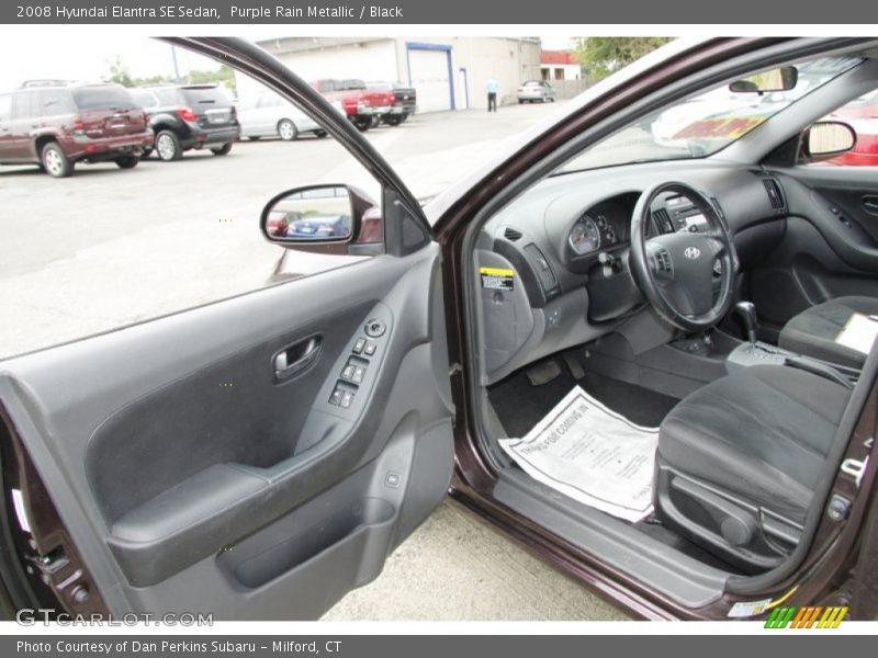 Purple Rain Metallic / Black 2008 Hyundai Elantra SE Sedan