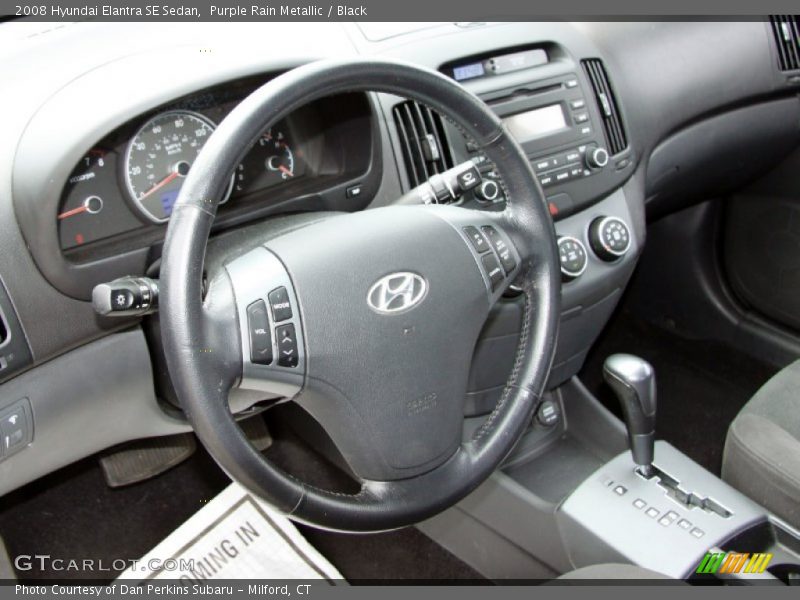 Purple Rain Metallic / Black 2008 Hyundai Elantra SE Sedan