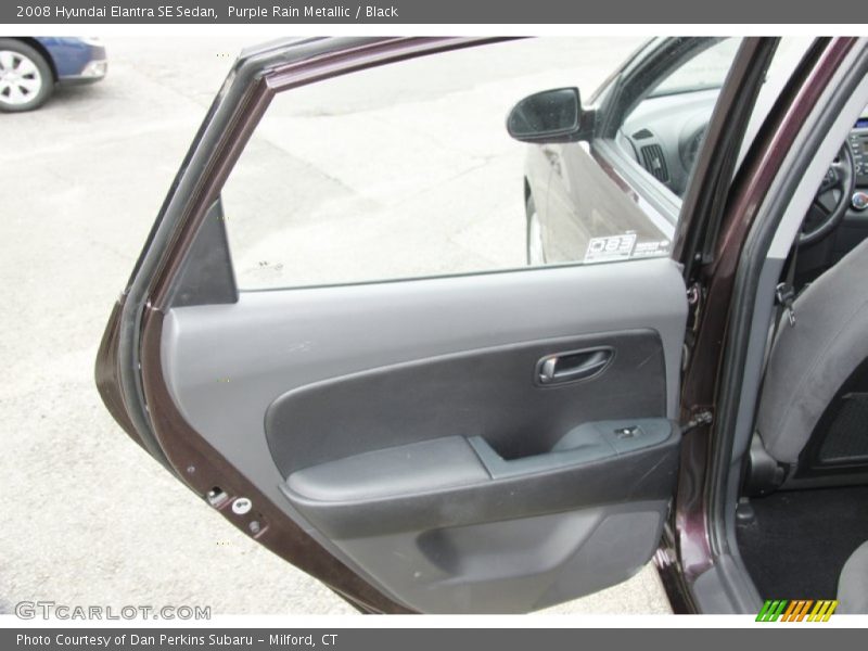Purple Rain Metallic / Black 2008 Hyundai Elantra SE Sedan