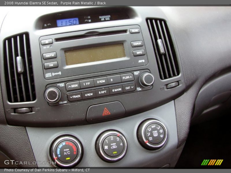 Purple Rain Metallic / Black 2008 Hyundai Elantra SE Sedan