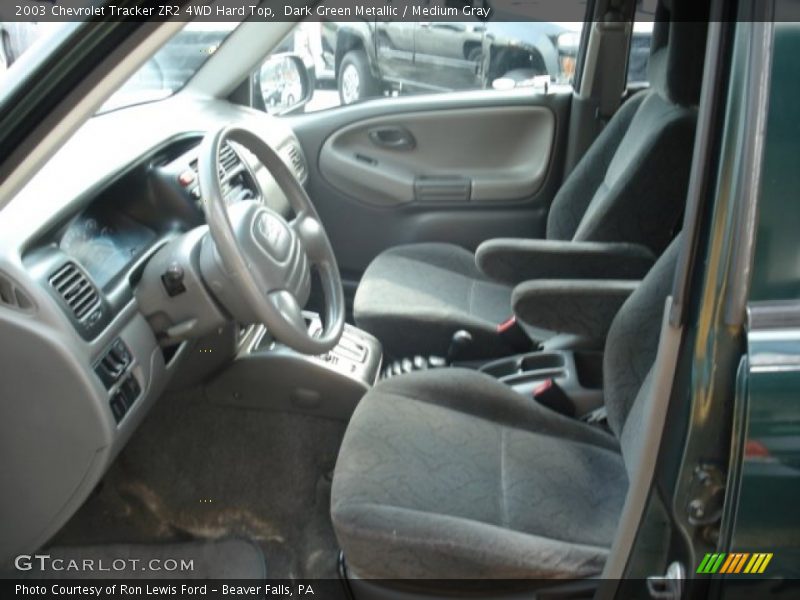  2003 Tracker ZR2 4WD Hard Top Medium Gray Interior
