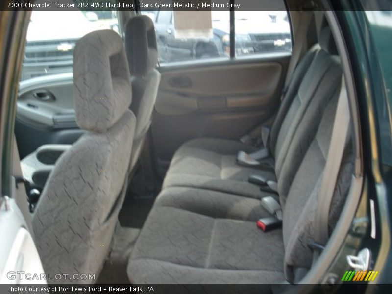 Dark Green Metallic / Medium Gray 2003 Chevrolet Tracker ZR2 4WD Hard Top