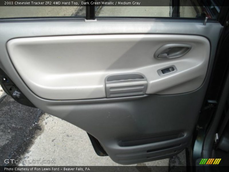 Dark Green Metallic / Medium Gray 2003 Chevrolet Tracker ZR2 4WD Hard Top