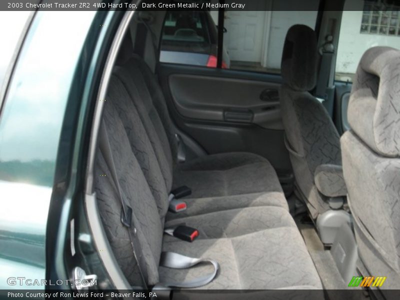 Dark Green Metallic / Medium Gray 2003 Chevrolet Tracker ZR2 4WD Hard Top