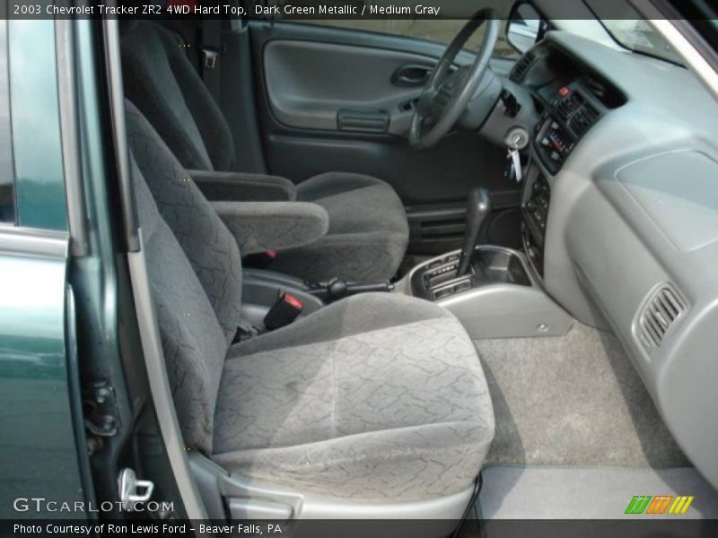 Dark Green Metallic / Medium Gray 2003 Chevrolet Tracker ZR2 4WD Hard Top