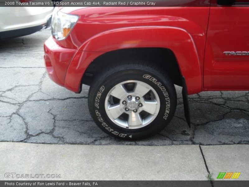 Radiant Red / Graphite Gray 2008 Toyota Tacoma V6 TRD Sport Access Cab 4x4