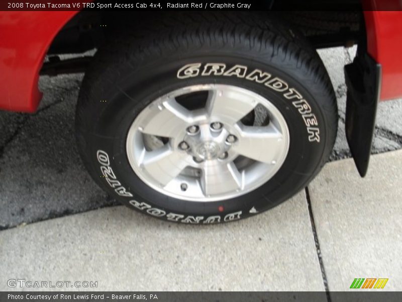 Radiant Red / Graphite Gray 2008 Toyota Tacoma V6 TRD Sport Access Cab 4x4