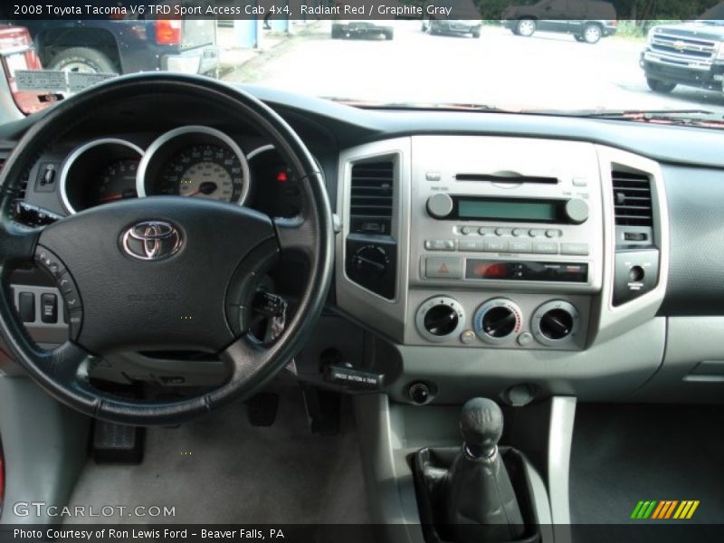 Radiant Red / Graphite Gray 2008 Toyota Tacoma V6 TRD Sport Access Cab 4x4