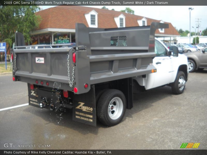 Summit White / Dark Titanium 2009 GMC Sierra 3500HD Work Truck Regular Cab 4x4 Chassis Dump Truck