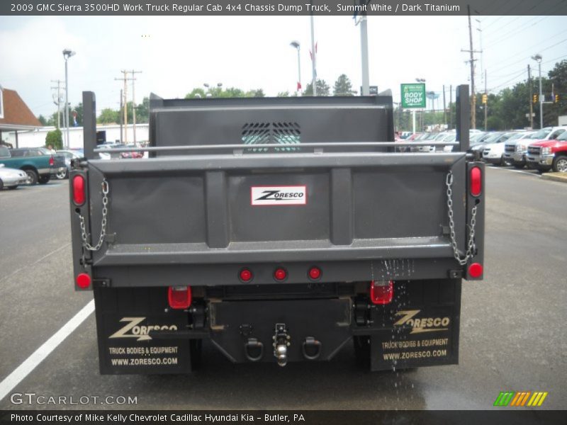 Summit White / Dark Titanium 2009 GMC Sierra 3500HD Work Truck Regular Cab 4x4 Chassis Dump Truck