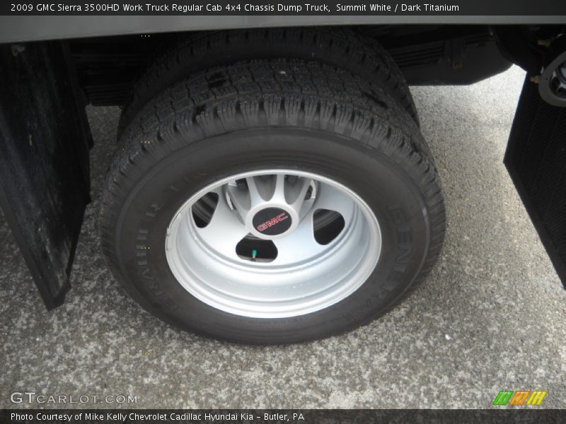 Summit White / Dark Titanium 2009 GMC Sierra 3500HD Work Truck Regular Cab 4x4 Chassis Dump Truck