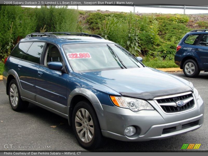 Newport Blue Pearl / Warm Ivory 2008 Subaru Outback 2.5i Limited L.L.Bean Edition
