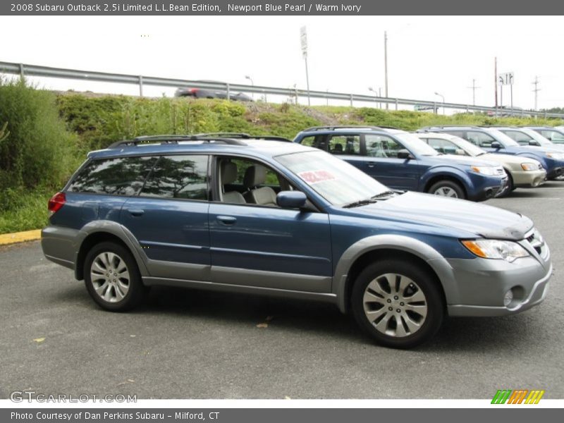 Newport Blue Pearl / Warm Ivory 2008 Subaru Outback 2.5i Limited L.L.Bean Edition