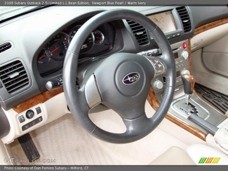Newport Blue Pearl / Warm Ivory 2008 Subaru Outback 2.5i Limited L.L.Bean Edition