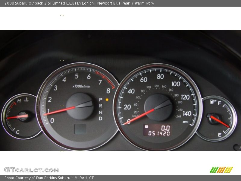 Newport Blue Pearl / Warm Ivory 2008 Subaru Outback 2.5i Limited L.L.Bean Edition