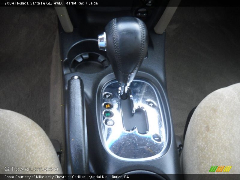 Merlot Red / Beige 2004 Hyundai Santa Fe GLS 4WD