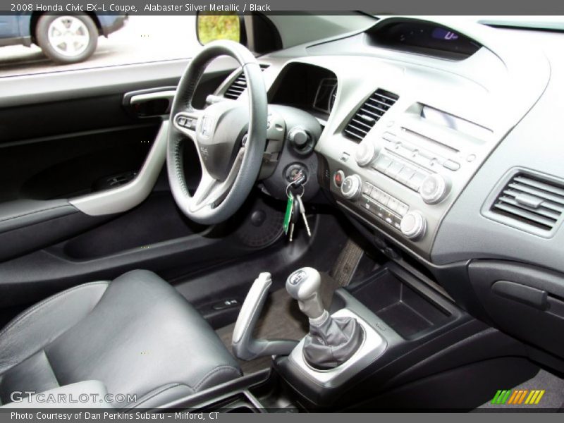 2008 Civic EX-L Coupe Black Interior
