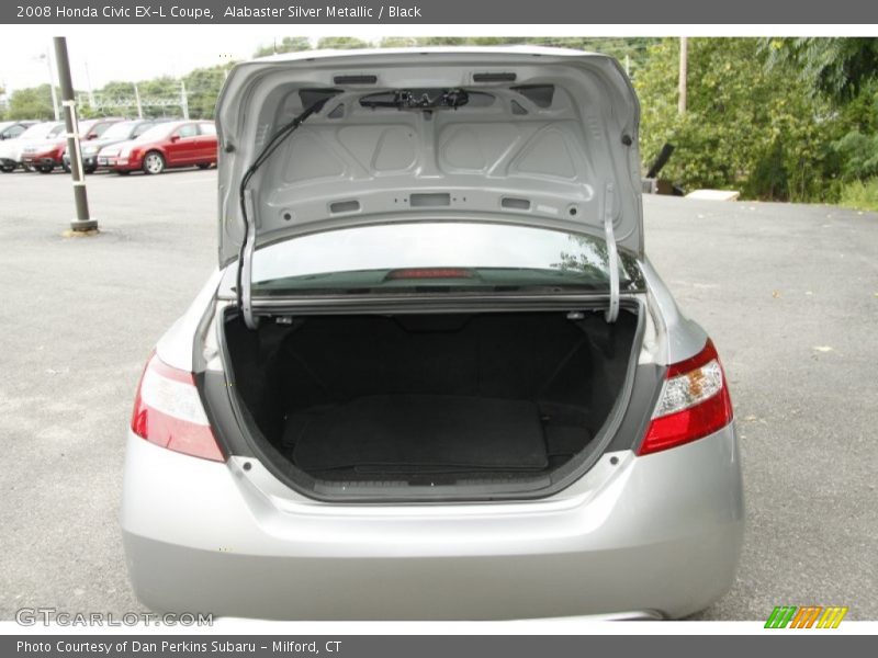 Alabaster Silver Metallic / Black 2008 Honda Civic EX-L Coupe
