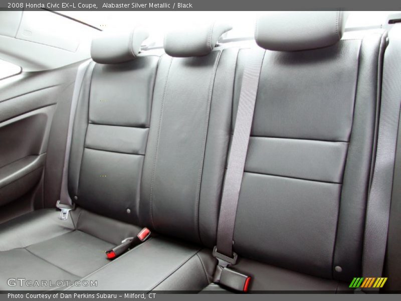 Alabaster Silver Metallic / Black 2008 Honda Civic EX-L Coupe