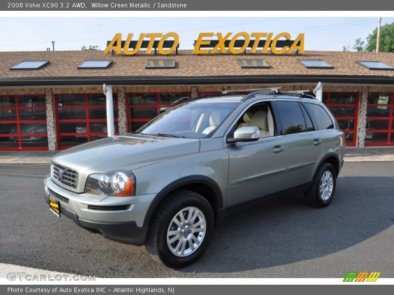 Willow Green Metallic / Sandstone 2008 Volvo XC90 3.2 AWD