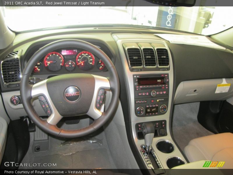 Red Jewel Tintcoat / Light Titanium 2011 GMC Acadia SLT