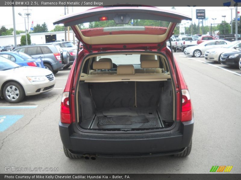 Flamenco Red Metallic / Sand Beige 2004 BMW X3 2.5i