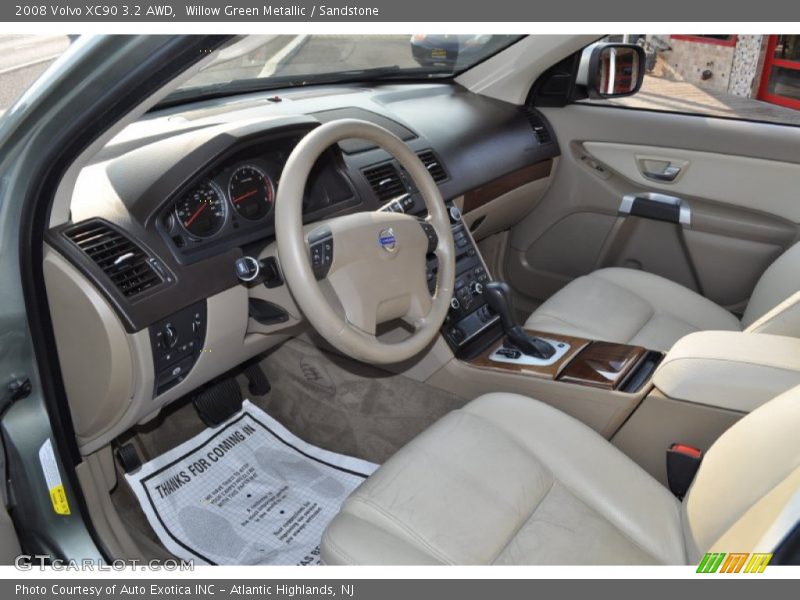 Willow Green Metallic / Sandstone 2008 Volvo XC90 3.2 AWD