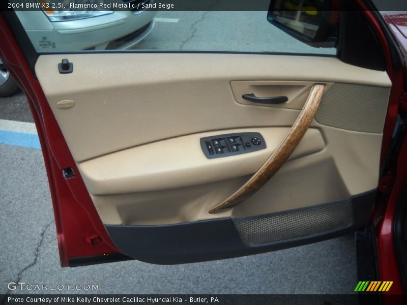 Flamenco Red Metallic / Sand Beige 2004 BMW X3 2.5i