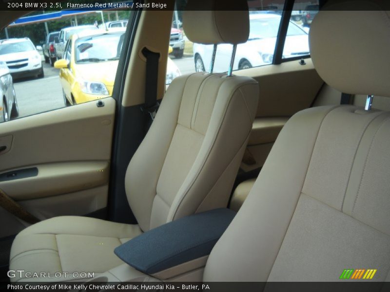 Flamenco Red Metallic / Sand Beige 2004 BMW X3 2.5i