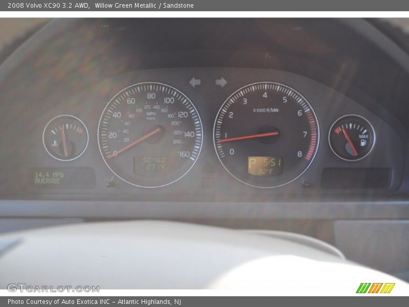 Willow Green Metallic / Sandstone 2008 Volvo XC90 3.2 AWD