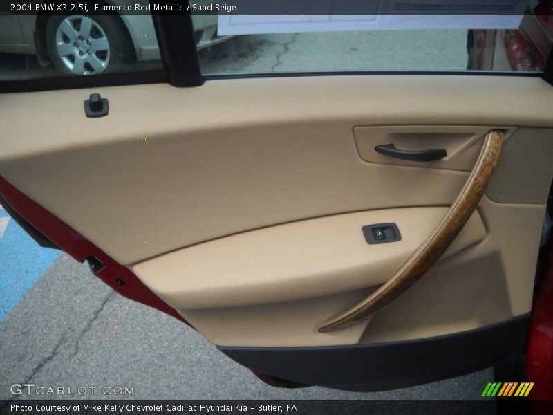 Flamenco Red Metallic / Sand Beige 2004 BMW X3 2.5i