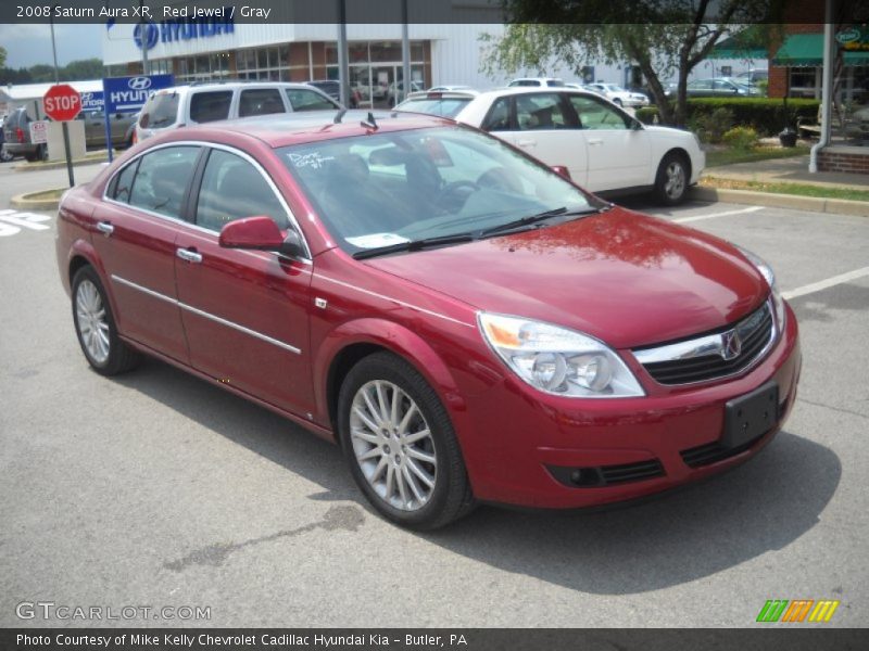 Red Jewel / Gray 2008 Saturn Aura XR
