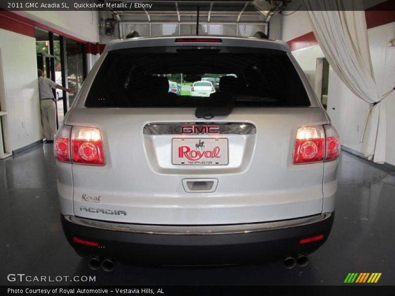 Quicksilver Metallic / Ebony 2011 GMC Acadia SL
