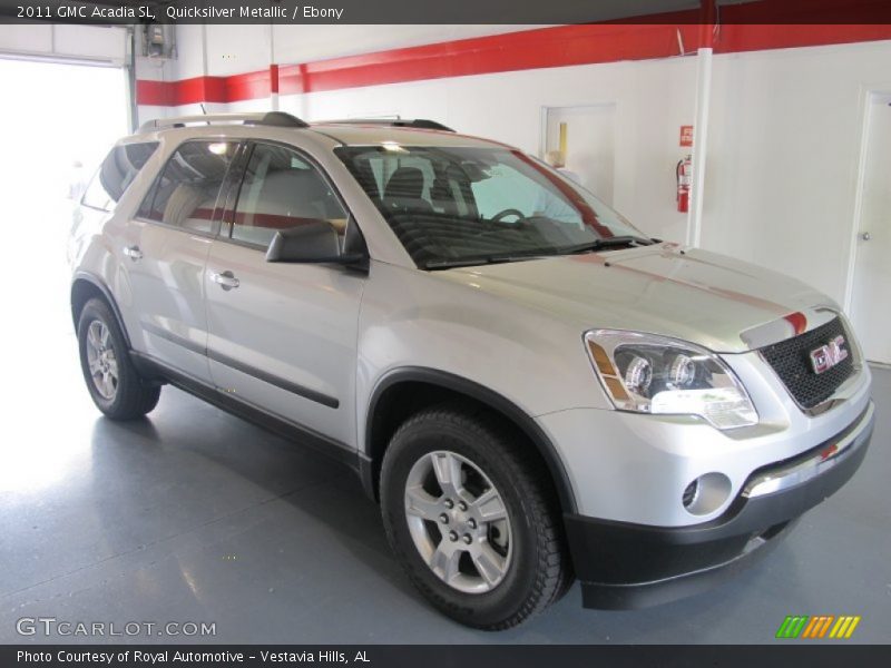 Quicksilver Metallic / Ebony 2011 GMC Acadia SL