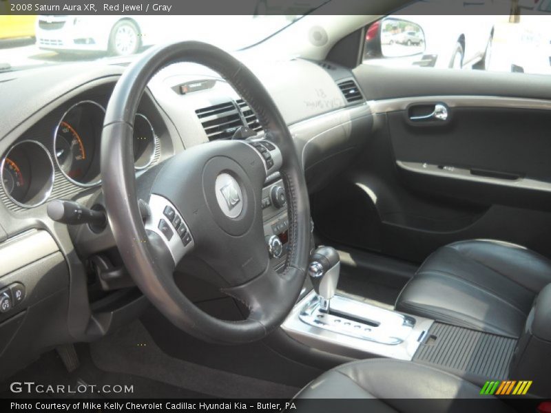 Red Jewel / Gray 2008 Saturn Aura XR