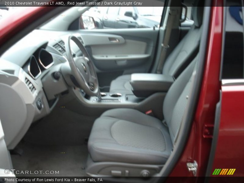 Red Jewel Tintcoat / Dark Gray/Light Gray 2010 Chevrolet Traverse LT AWD