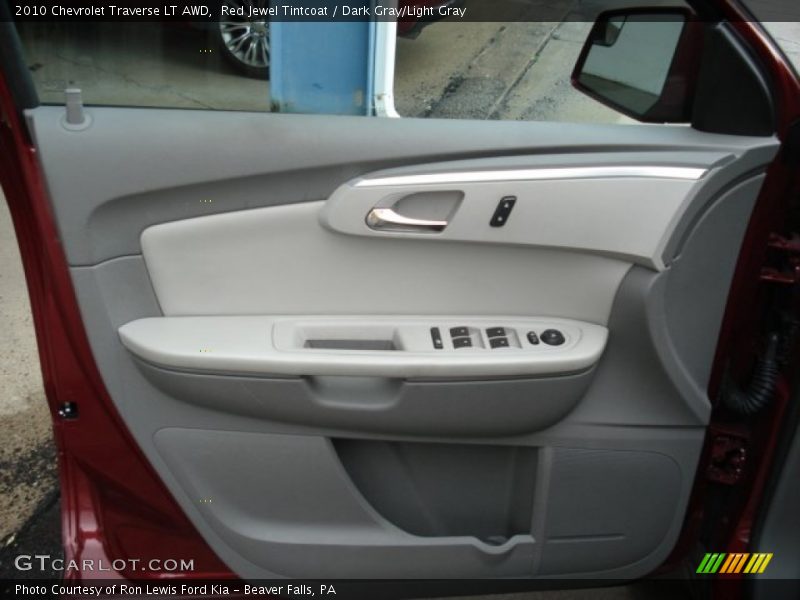 Red Jewel Tintcoat / Dark Gray/Light Gray 2010 Chevrolet Traverse LT AWD