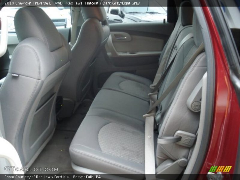 Red Jewel Tintcoat / Dark Gray/Light Gray 2010 Chevrolet Traverse LT AWD